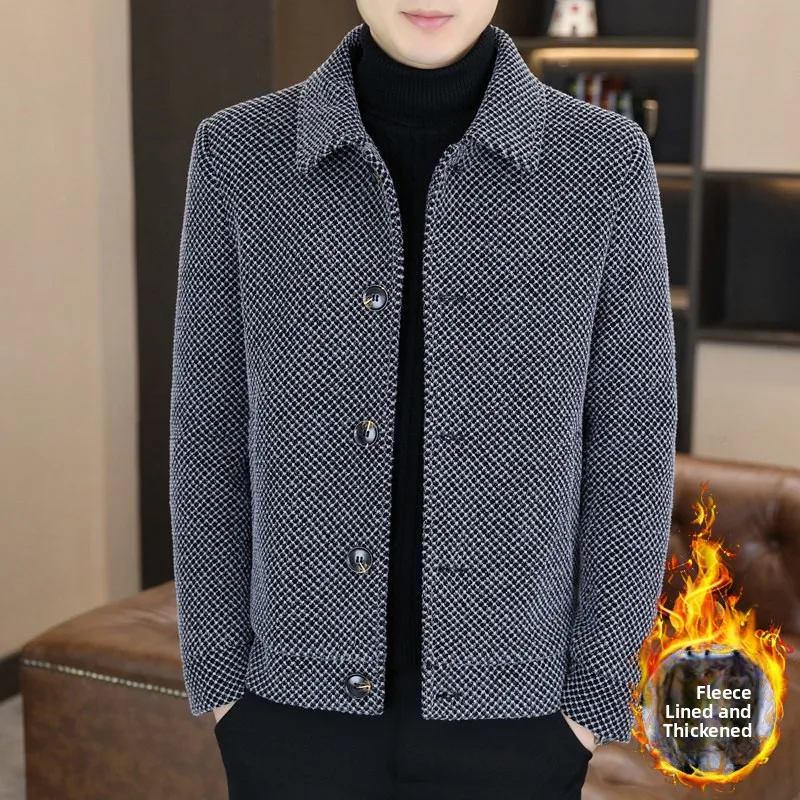 

Мужское шерстяное пальто Jaet ort с воротником Thiened Floating Inner Urban Faion Stand Fit из полиэстера 77% нейлона 23% зимнее пальто