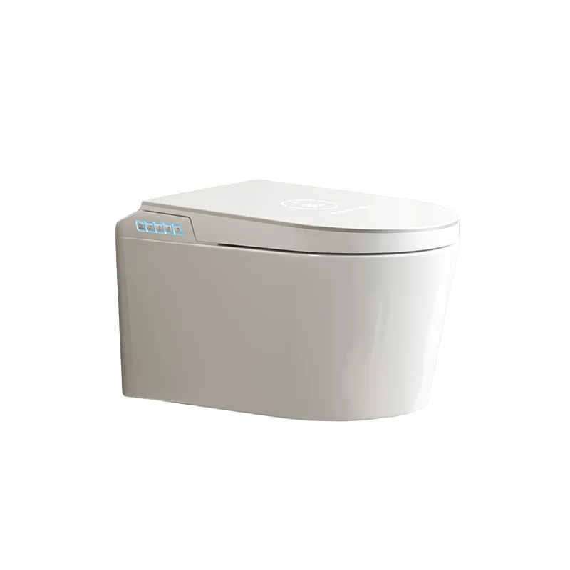 Smart Toilet Zero Water Pressure Automatic Cover P-Trap Drainage