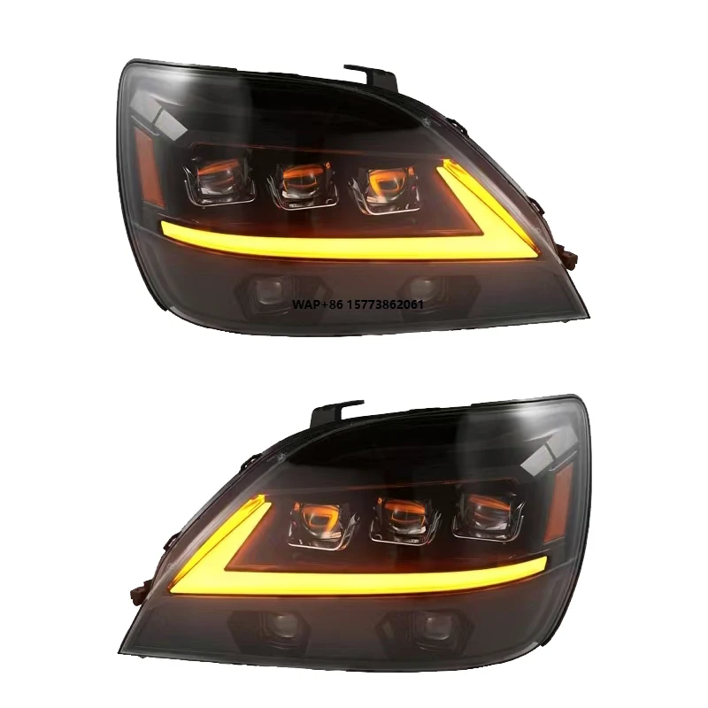 

2 Pieces for RX 300 RX300 Headlights 1998 2002 Auto Parts Front Lamp Plug and Play LED Head Lamp Light Headlight