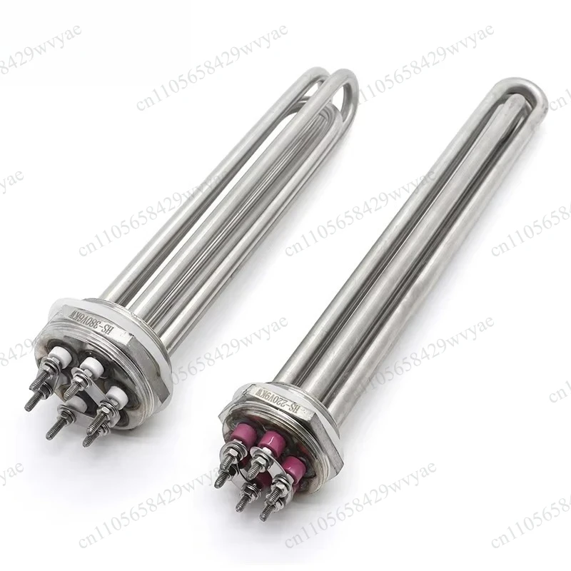 2 Inch 380V Stainless Steel 316 Threaded Tubular Immersion Heating Element 3KW 6KW 9KW 12KW Liquid Oil Electric Heater