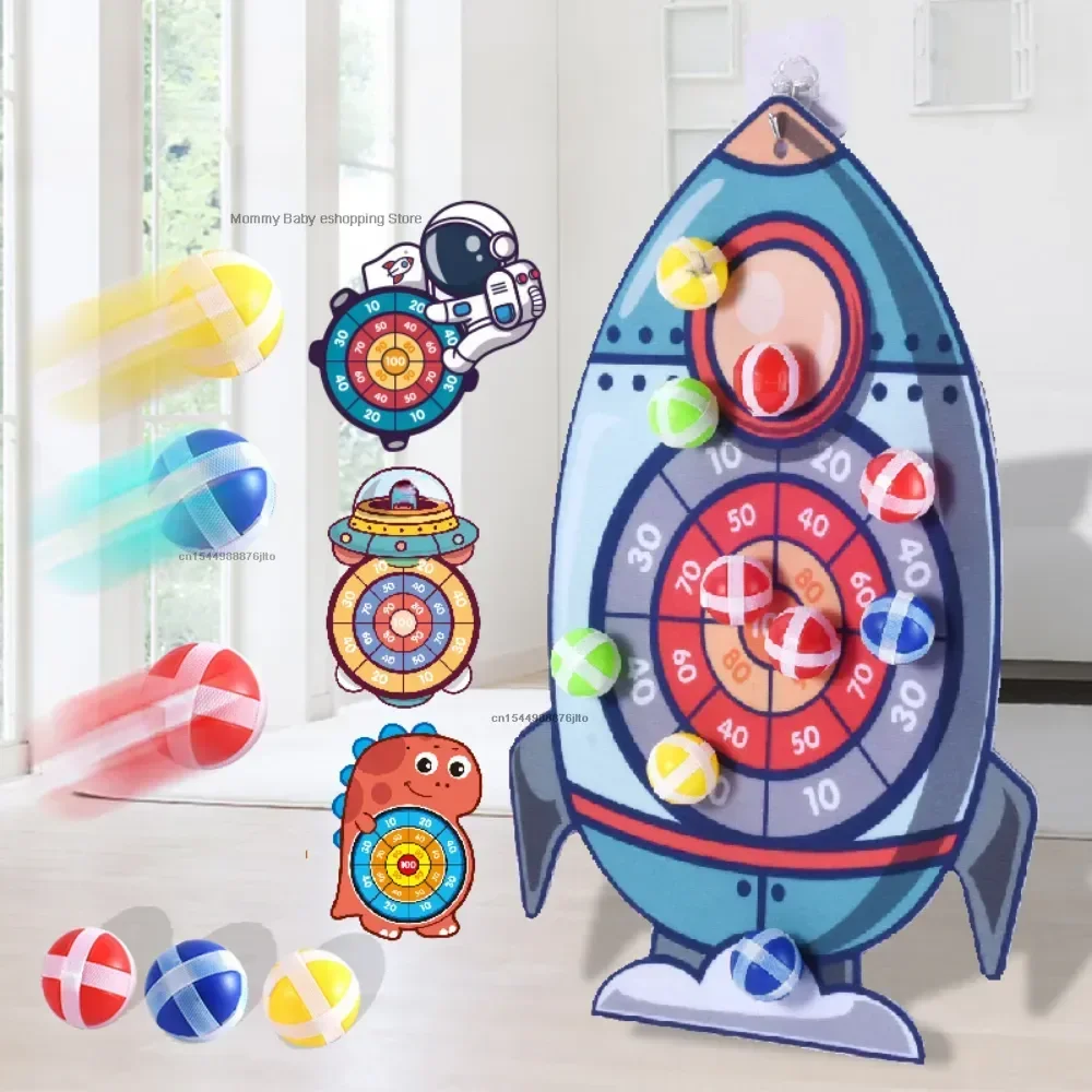 

Montessori Dart Board Target Sports Game Toys for Children 4 To 6 Years Old Outdoor Toy Child Indoor Girls Sticky Ball Boys Gift