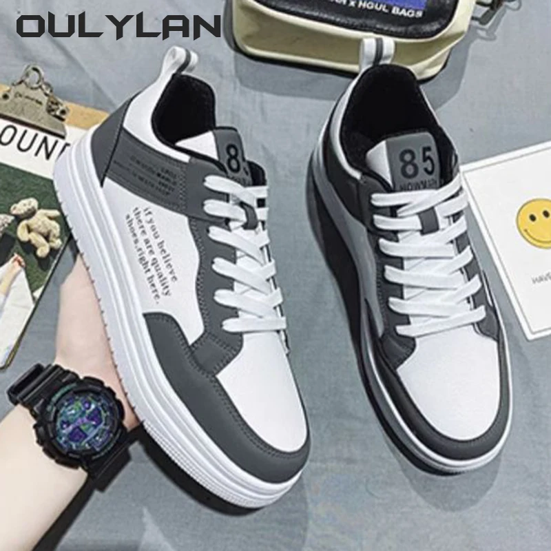 Fashion Women Comfortable 2024 Wear-resistant Sneakers Casual Shoes Leather Men Non-slip Flat Slip-on Spring Autumn Couple Shoes