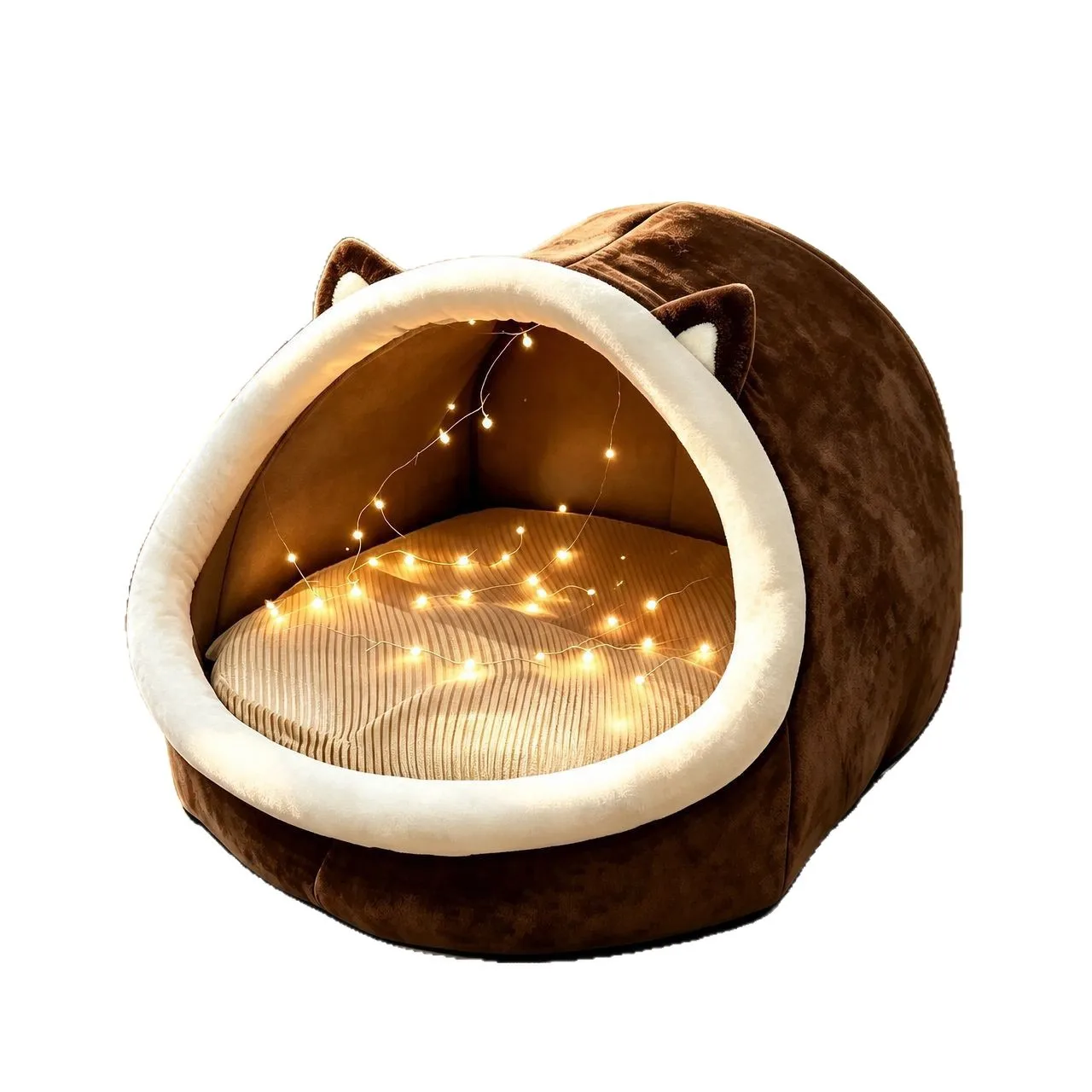 Four season universal cartoon shaped tent pet bed, windproof and warm large dog bed cat bed, light luxury human dog bed sofa bed image 5