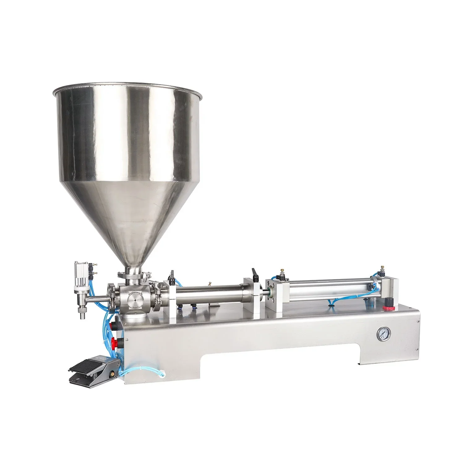 Products Import From China Wholesale Large Capacity Hopper Filling Machine Piston Juice Sauce Jam Filler Paste Filling Machine