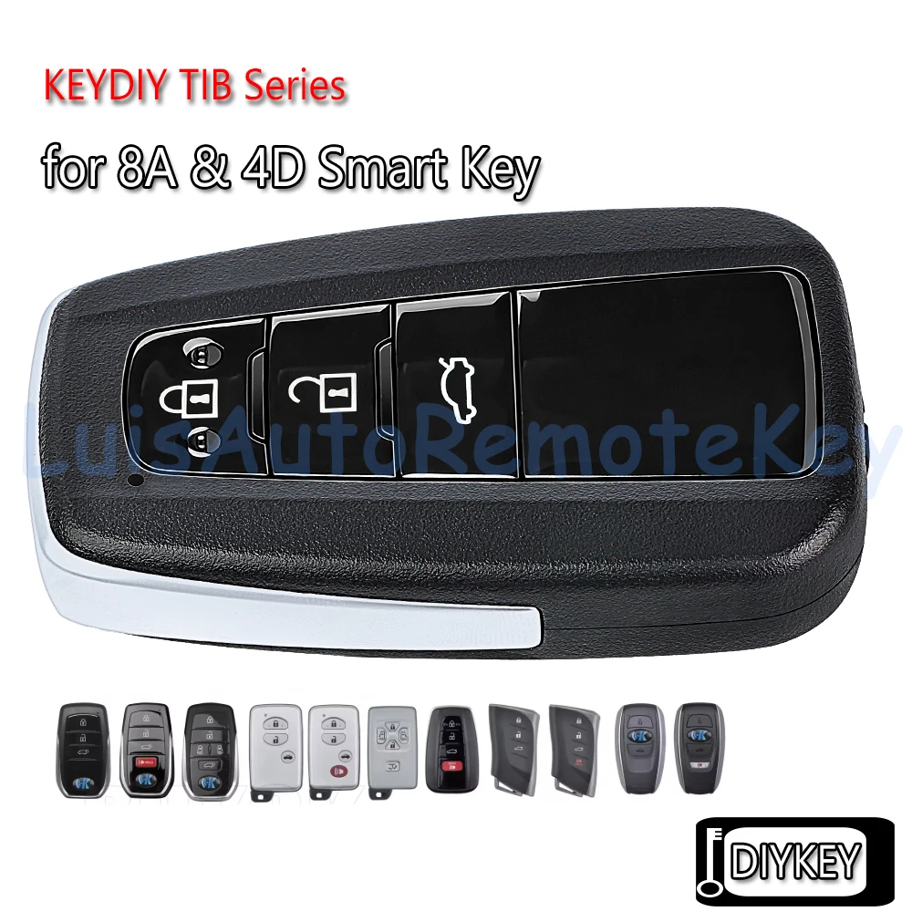 KEYDIY TIB01-3/4 TIB67-3/4 TIB36-3/4 TIB42-3/4 TIB03-4 TIB05-5 TIB Smart Key for Toyota for Lexus for Subaru 8A 4D Chip Key
