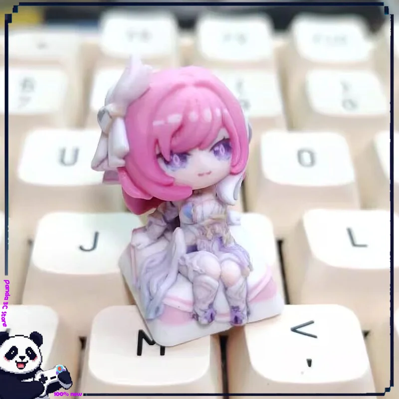 

Honkai Impact 3 Game Keyboard Keycaps Mechanical Magnetic Switches Custom Keyboard Accessories Cross Switch Anime Keycap Elysia