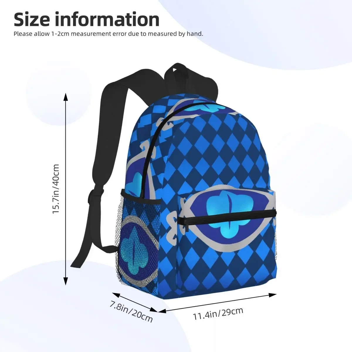 Shadow Milk Cookie Run Kingdom Student Backpack School Bag Hiking Travel Daypack for Boys Girls Fashion Bookbag Shoulder Bags