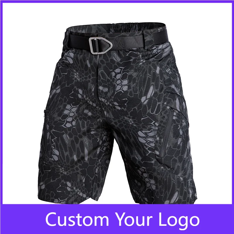 

Мужские походные шорты-карго, летние легкие быстросохнущие повседневные шорты с карманами для военных тренировок, городские водонепроницаемые шорты