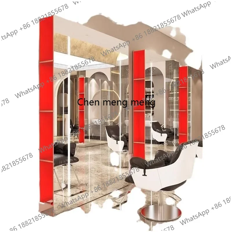 Internet celebrity barber shop Mirror hair salon Special hair salon