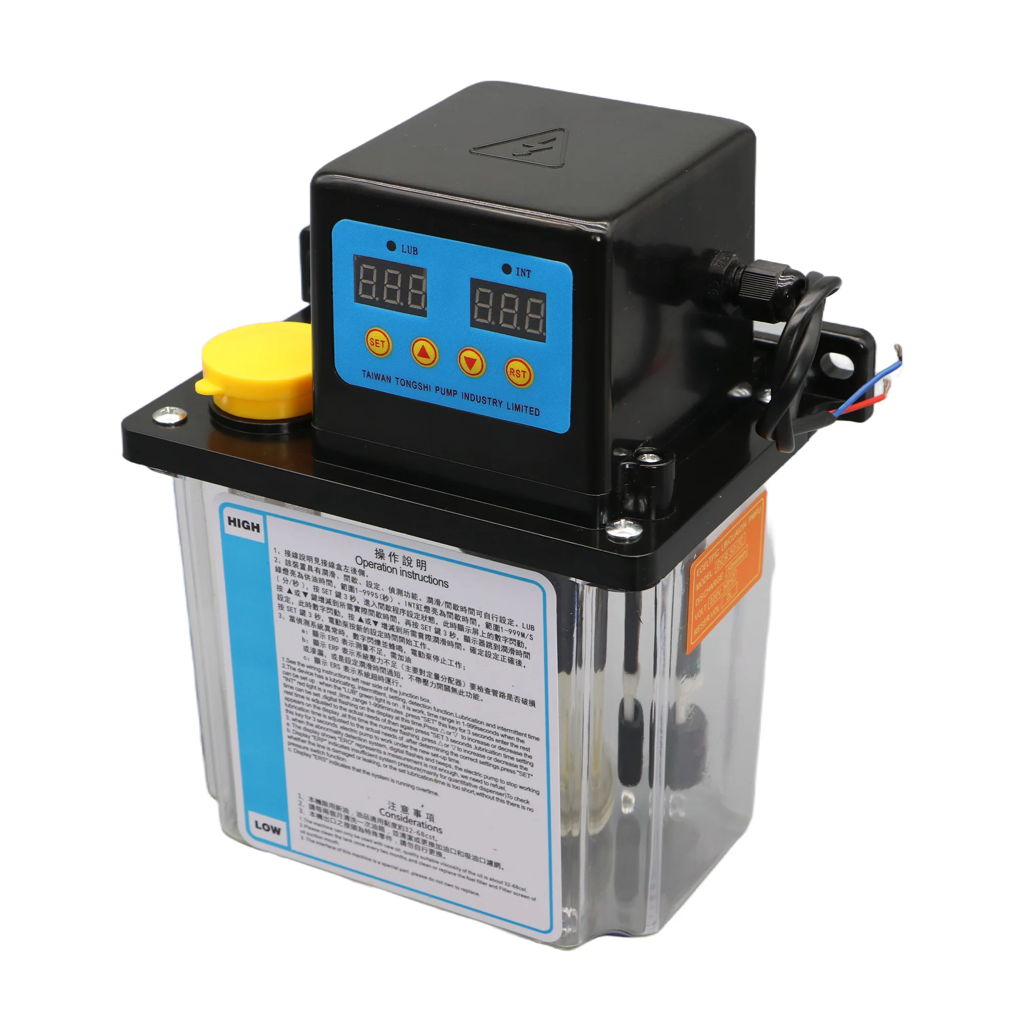 1L 2L CNC Lubrication Pump System 6mm AC220V AC110V Automatic Lubrication Pump for CNC Lathe Machine Tool