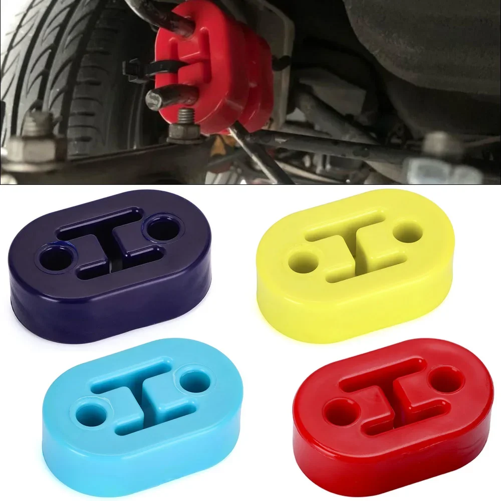 2 Holes Heavy Duty Rubber Exhaust Hanger Insulator Universal Car Exhaust Tail Pipe Mount Bracket Replacement