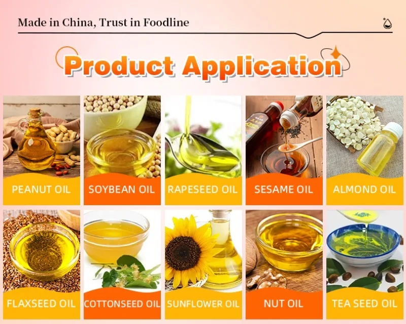 Industrial Oil Press Production Line Automatic Commercial Oil Extractor Equipment for Peanut, Soybean and Vegetable Oil