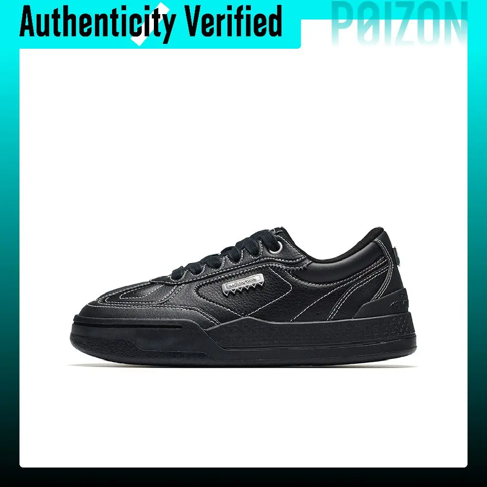 ANTA MOUNTAIN Skate Shoes Women's Low Top Black 122631812-4