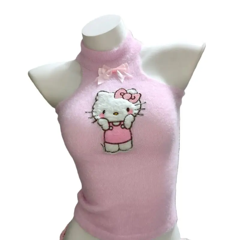 

Sanrio Hello Kitty жилет милый творческий новый стиль подтяжки без рукавов милая девушка Лидер продаж летняя универсальная мода для поездок на работу