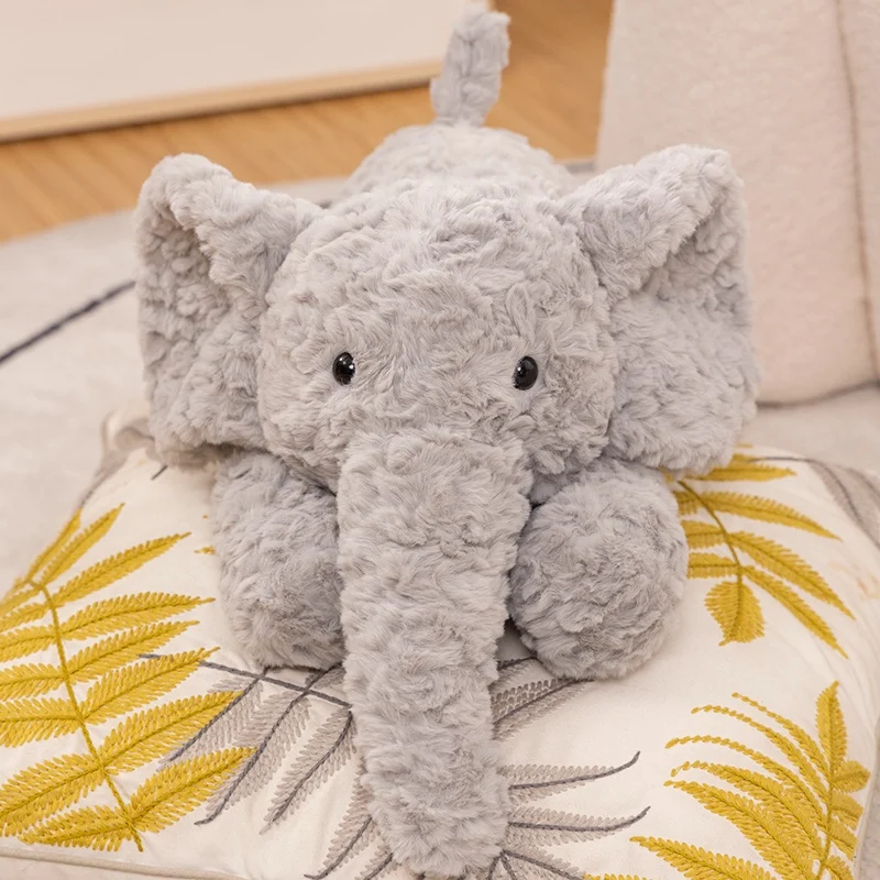 35cm 50cm Crouching Elephant Pillow Soft And Comfortable Kawaii Sleep With The Pillow Holiday Gift Send Friends And Family