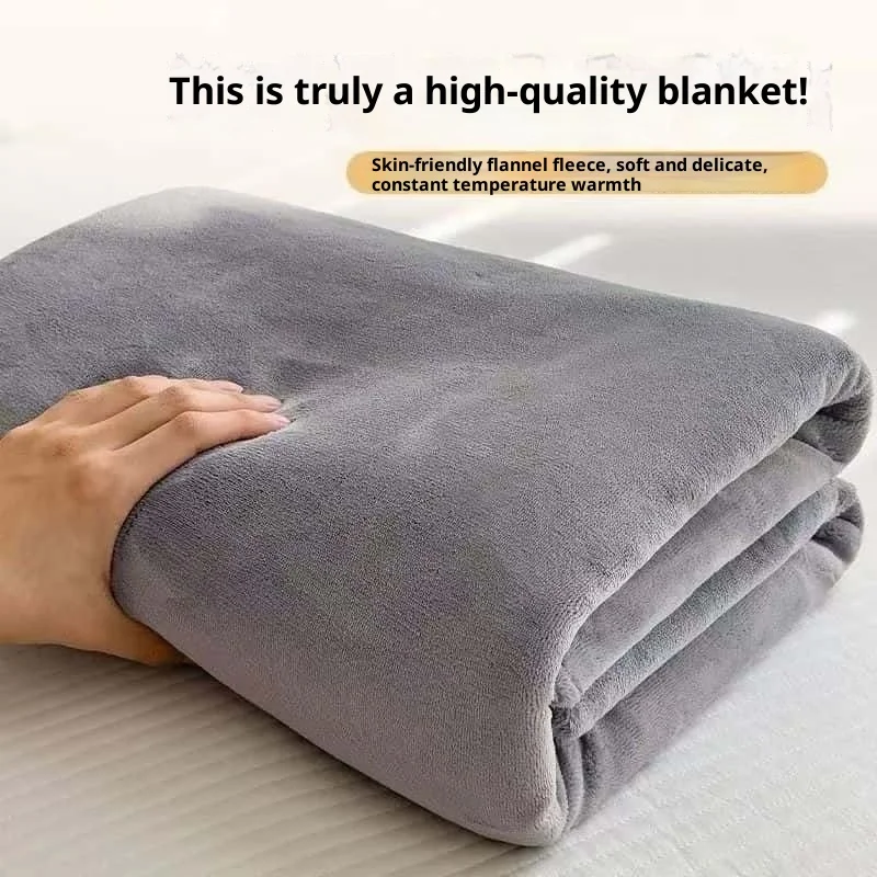 Manta de franela de Color sólido, manta para las cuatro estaciones, manta para siesta, aire acondicionado, funda para sofá, manta, almohadilla polar para madre y bebé.