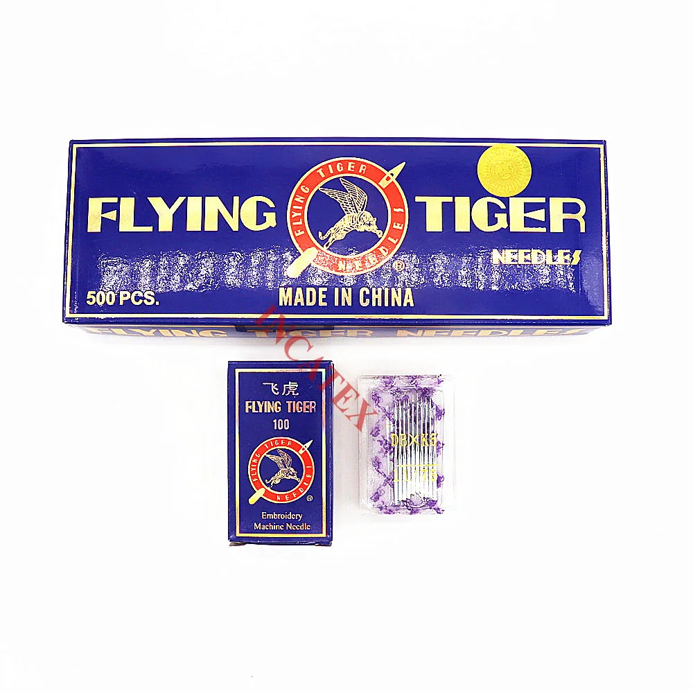 500 sztuk Flying Tiger igła do haftowania DBXK5 65/9 70/10 75/11 80/12 90/14 dla Tajima Barudan SWF chińska hafciarka