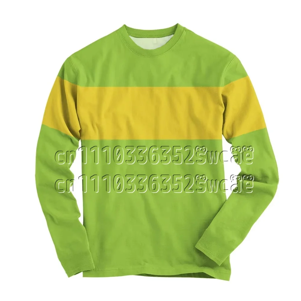 26/27 Undertale Deltarune Cosplay Crewneck T-shirt Long Shirt Fashion Unisex  Casual Couple Sportswear  Clothes FamilyMatching