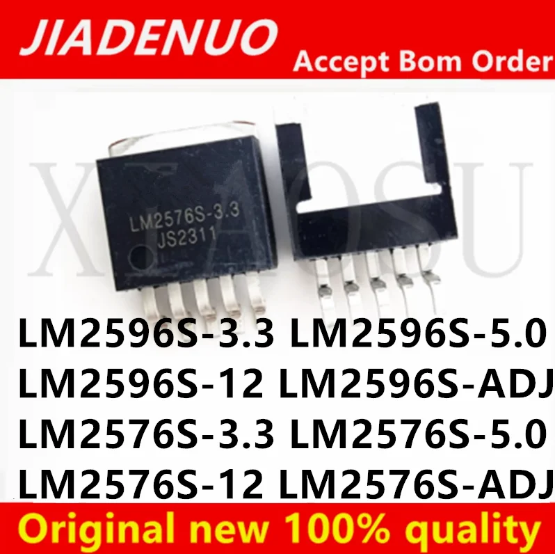 (10piece) LM2576S LM2596S LM2596S-3.3 LM2596S-5.0 LM2596S-12 LM2596S-ADJ LM2576S-3.3 LM2576S-5.0 LM2576S-12 LM2576S-ADJ TO-263