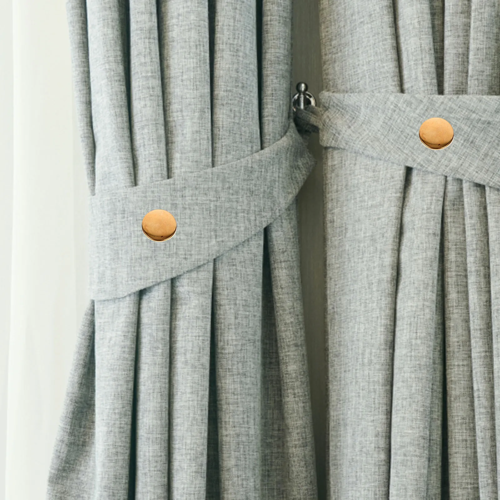 

10pcs Curtain Tieback Buckles Alloy Detachable Reusable Curtain Clips For Home Living Room Bedroom Office Window Drape Fastener