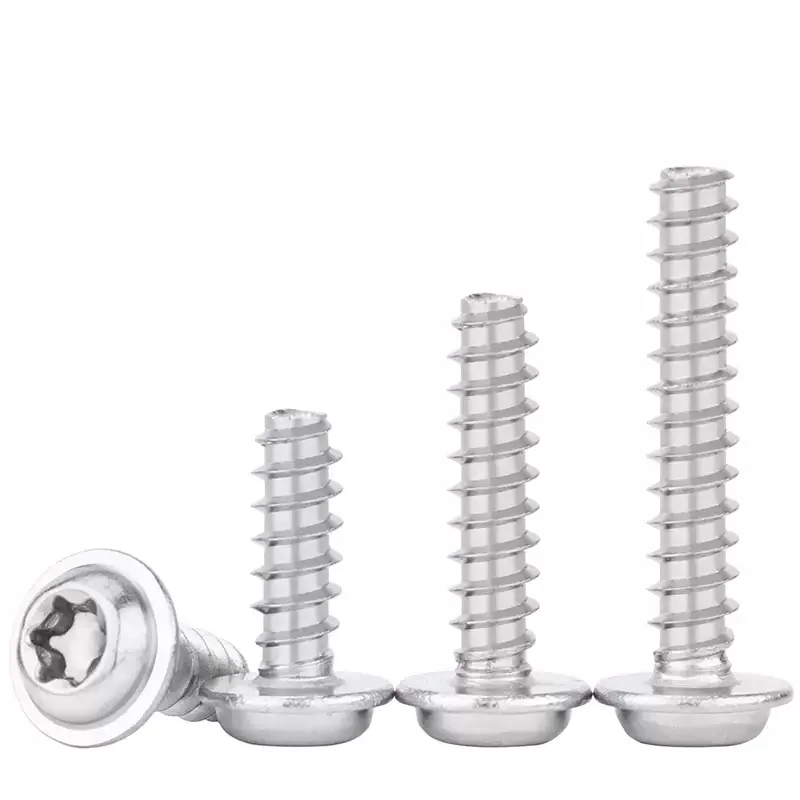 M2 M3 M4 M5 Pwb 304 Stainless Steel Pan Plus-blossom Torx With Cushion Self-tapping Screw Anti-theft Screw view 6