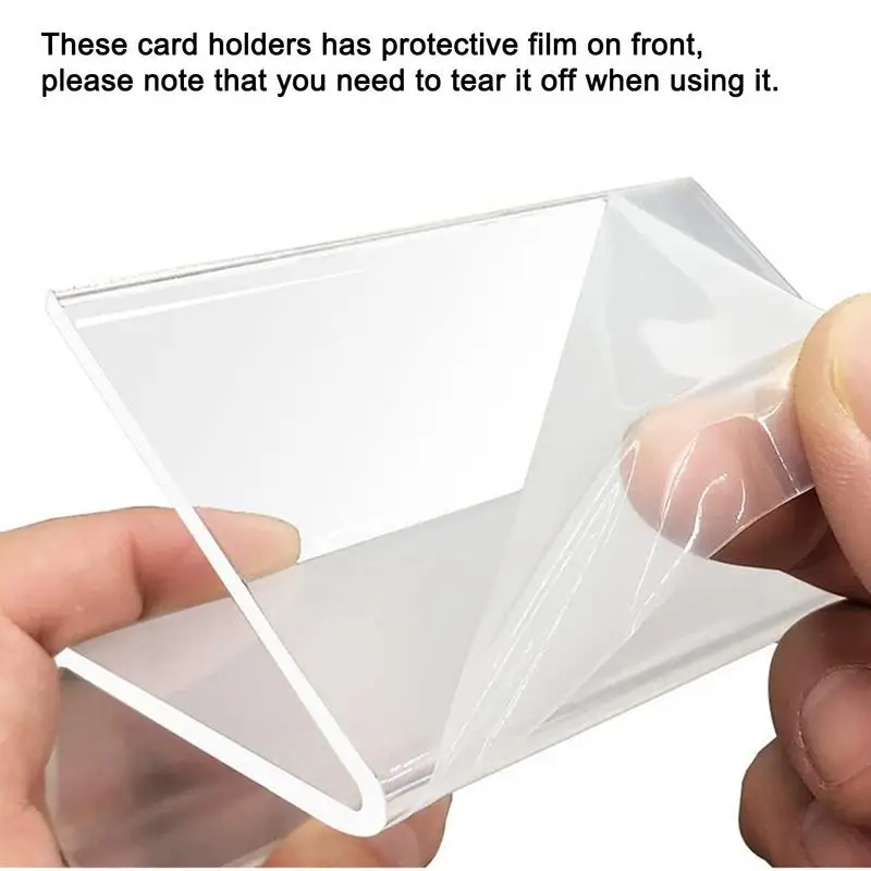 6/10pcs Acrylic Business Card Holder Multi-functional Clear Acrylic Business Card Holder For Desk Multi-functional Cards