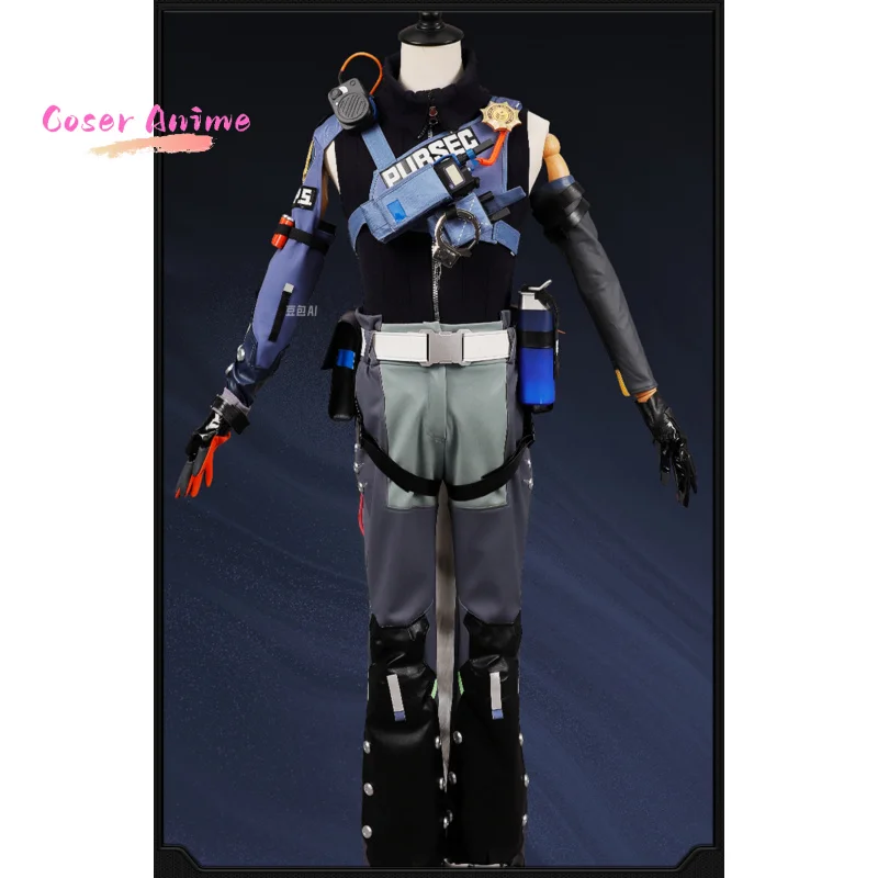 زي Zenless Zone Zero التأثيري لعبة Seth Lowell زي حفلة الهالوين للنساء والرجال دعائم الكرنفال