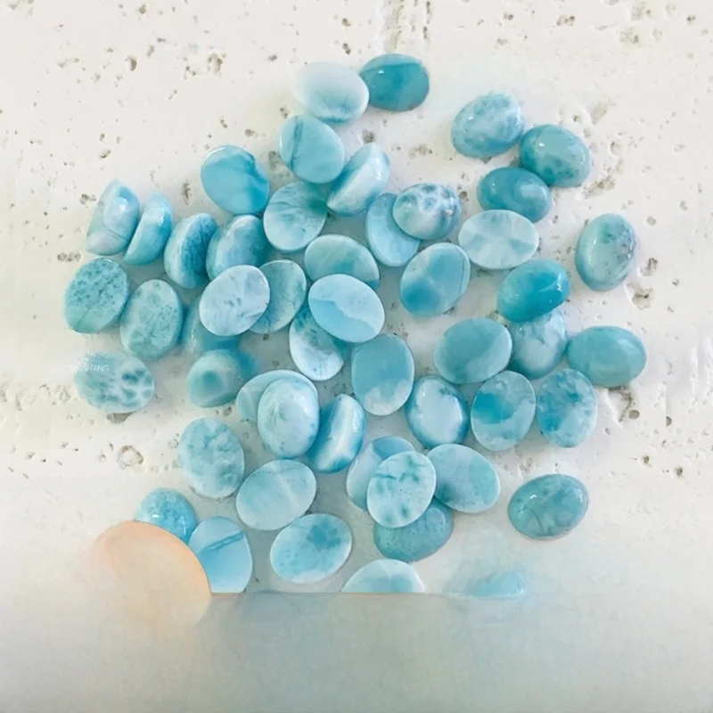 

Кулон с морским узором из камня ларимар Docan, овальный, 68 мм, необработанный, ювелирные аксессуары, соответствующие камни