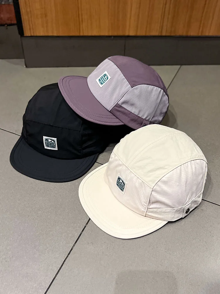 

Street Short-Brimmed Hat Summer Quick-Drying Sports Baseball Cap Men's and Women's Flat Brim Peaked Cap