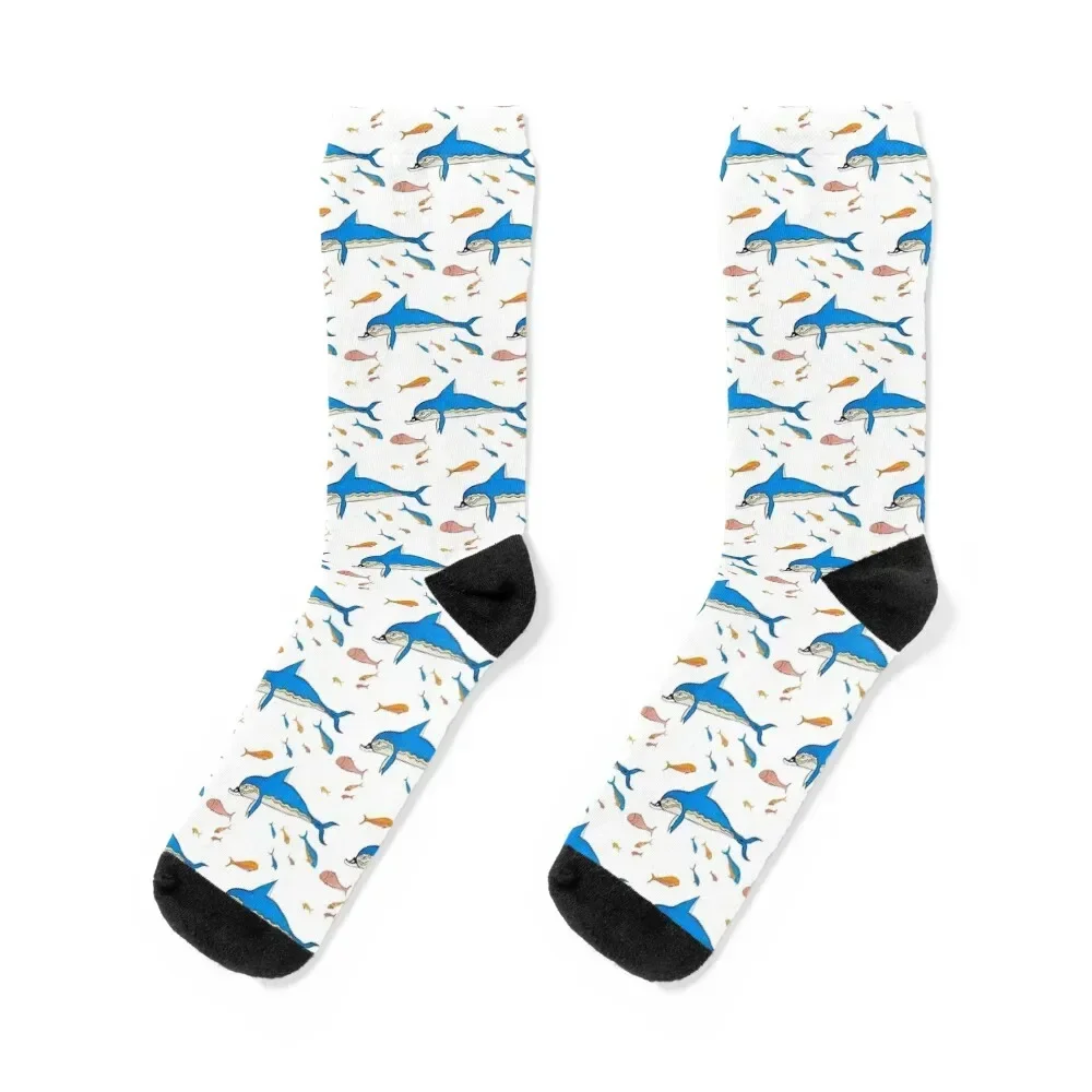 

Minoan Mycenaean Dolphins Fresco from Knossos c. 1500 BC Pattern Socks funny sock bright garter compression Male Socks Women's