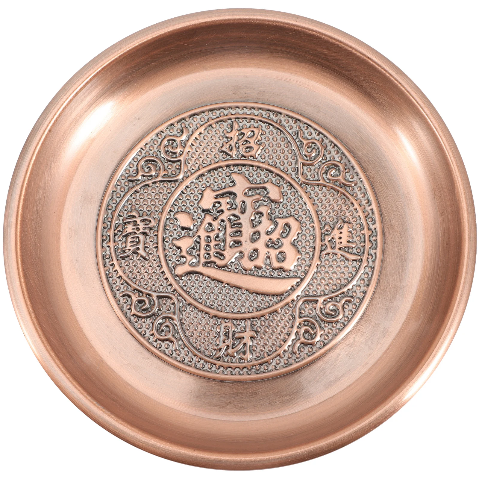 

Alloy Buddhist Offering Plate Classic Temple Fruit Tray Large Capacity Snack Dessert Serving Tray Religious Worship Tribute Dish