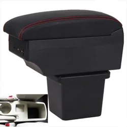For Hyundai Elantra Touring i30 i30cw Armrest Box Arm Elbow Rest Car Center Console Storage Case with Cup Holder USB