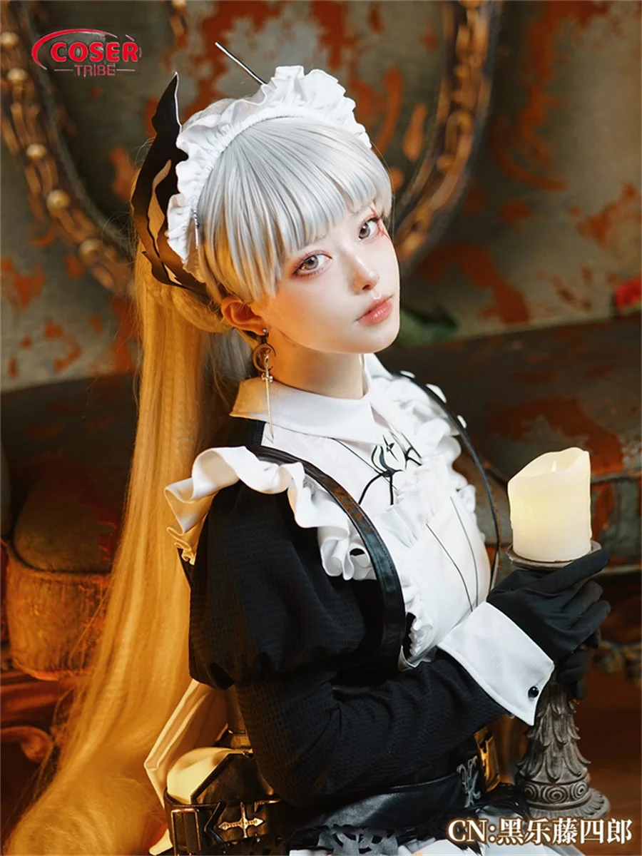 COSER TRIBE  Anime Game Arknights Eirene  cute Mind Halloween Carnival Role CosPlay Costume Complete Set