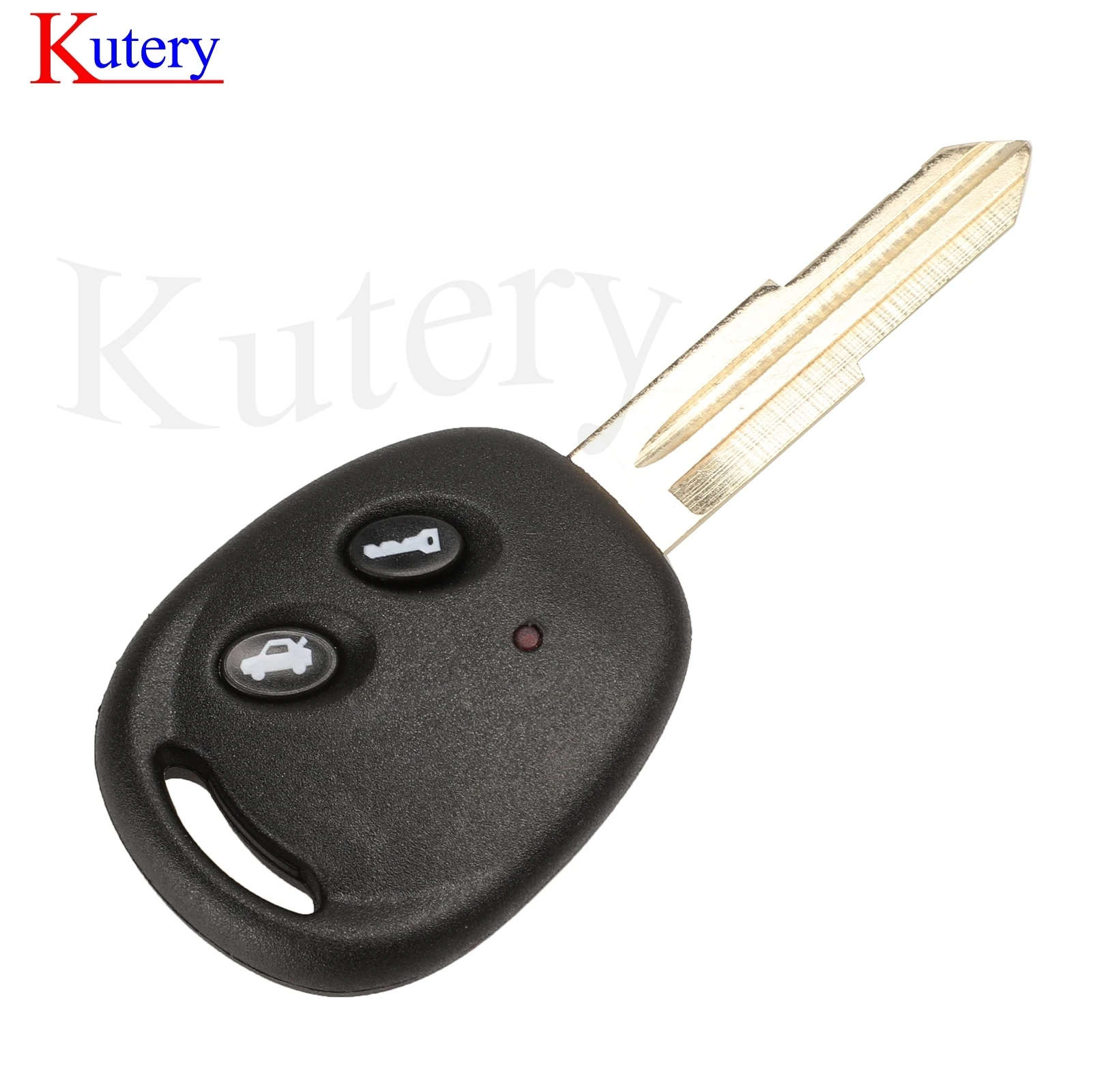 jingyuqin 2 Buttons For Chevrolet LOVA Sail Epica Lechi Spark Remote Key Uncut Brass Blade Blank Key Shell Replacement