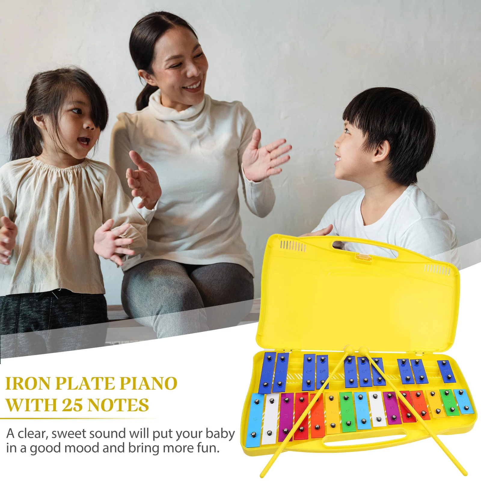 Developmental Toys Toddler Music 25-tone Piano Playing Boxed Child Note Glockenspiel