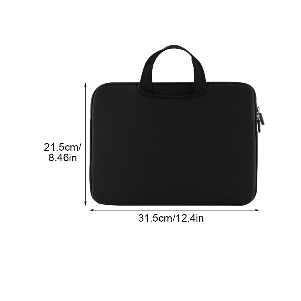 11.6 بوصة أسود حمل حقيبة كمبيوتر محمول حقيبة الكمبيوتر المحمول العالمي حقيبة كمبيوتر محمول كم الجانب جيب اللوحي تخزين الحقيبة