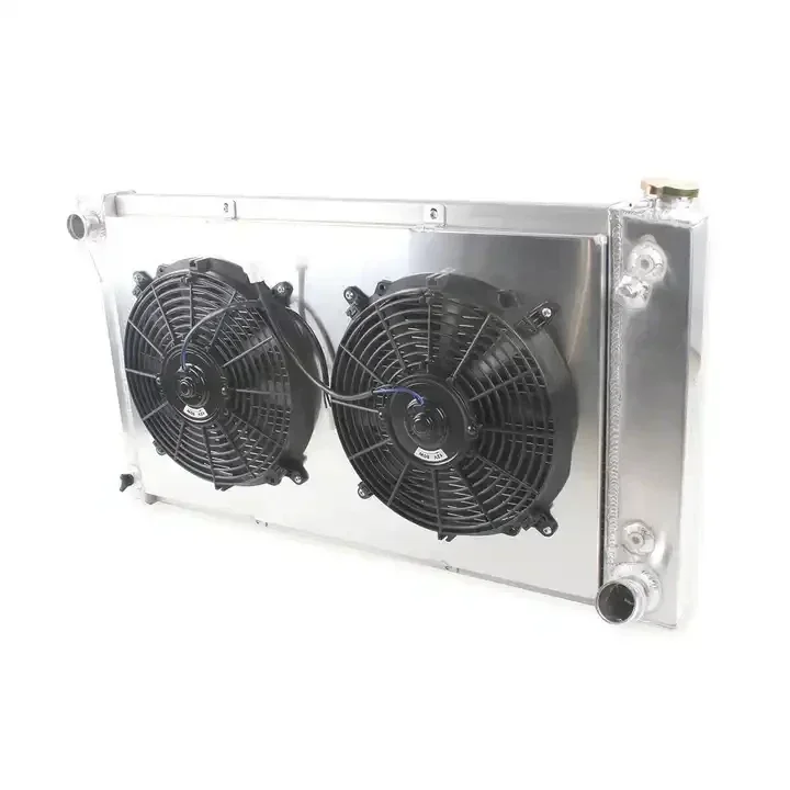 

3 Row Aluminum Radiator+Shroud+Fans For 1967-1972 Chevy C/K C10 C20 C30 Pickup Truck Blazer