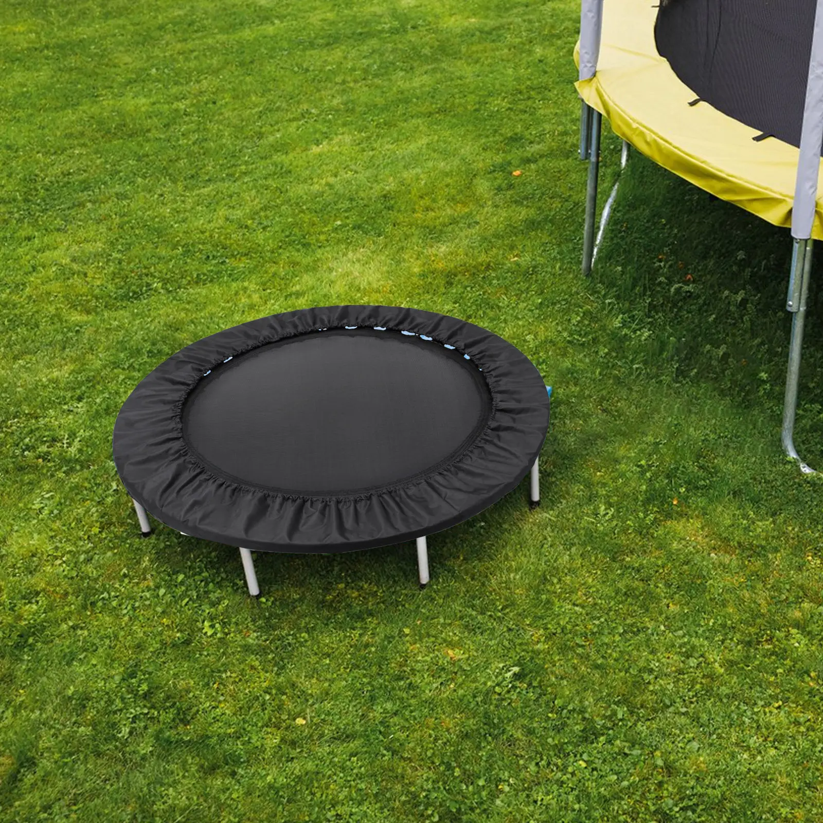 1 ชิ้น ผ้าคลุมแทรมโพลีน สีดำ เ - Trampoline Spring Cover บทวิจารณ์และราคา