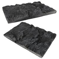 2 Pcs Stone Decorative Board 45x28cm Reptile Tank 3D Background Vivarium Wallpaper Aquarium Scenery Turtle