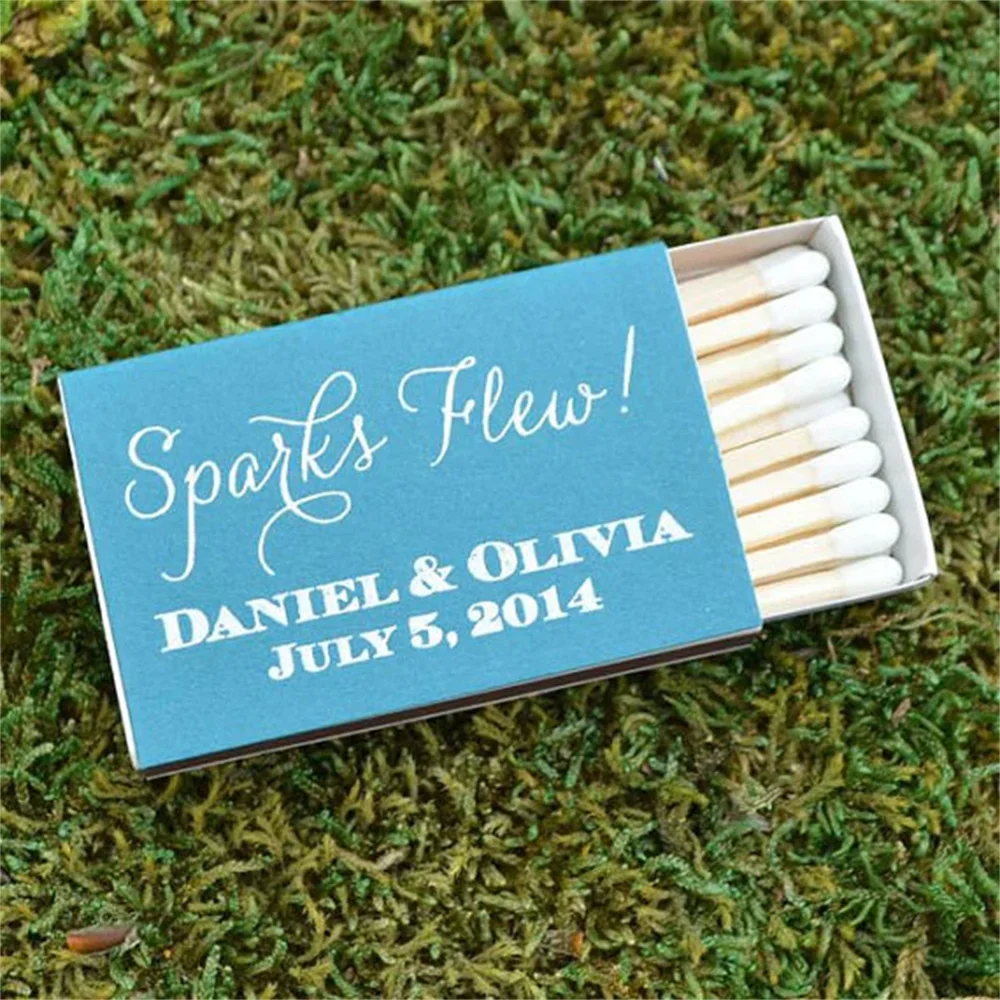 

Personalised Wedding "SPARKS FLEW" CUSTOM MATCHES