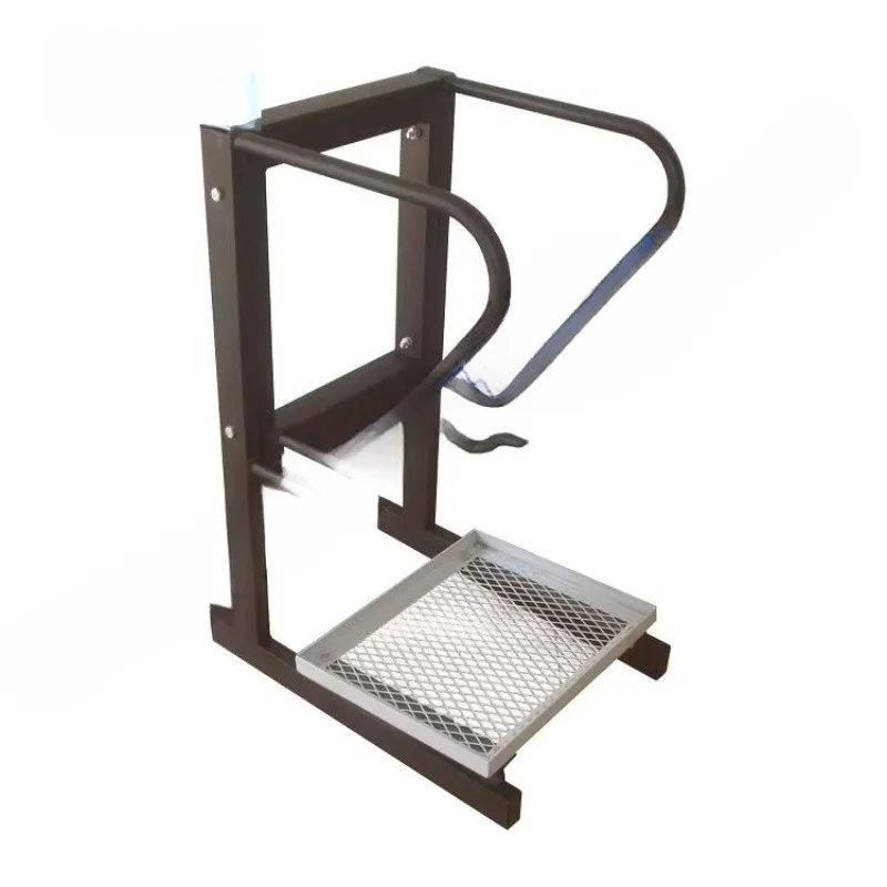 

Single golf bag holder for golf driving range club display metal