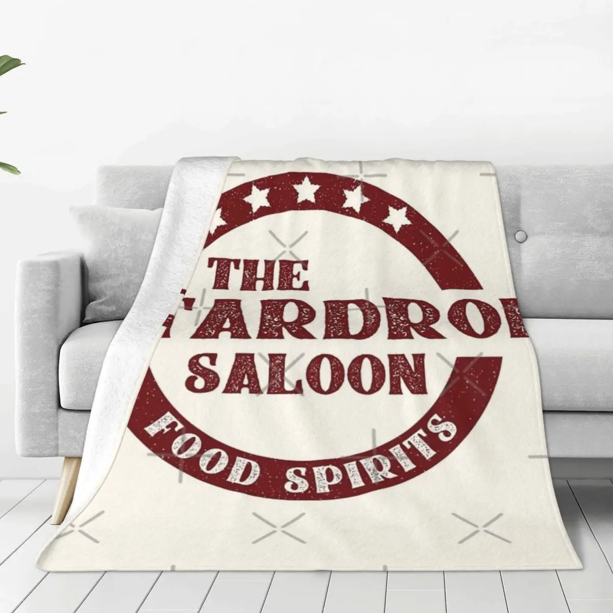 The Stardrop Saloon Pub Logo Four Seasons Universal Blanket Campsites Can Be Covered Father's Day Gift