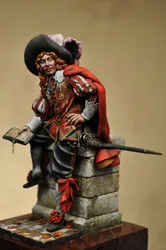 1/24 Scale 75mm Resin Figure Model Kit Historical Garage Kit Ancient European Swordsman Sculpture Toy Unassembled and Unpainted