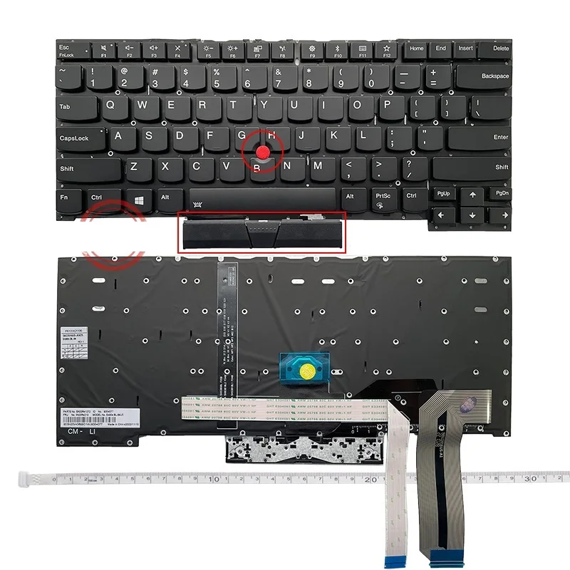 

New US Keyboard for Lenovo ThinkPad S3-490 E490S TP00108A S3 2018 TYPE 20QC English Keyboard Backlight