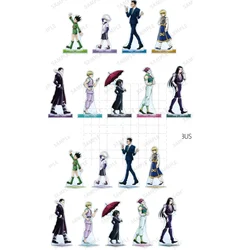 Game Killua Zoldyck Hyskoa Syarnorke Gon Freecss Kurapika Reorio Acrylic Stand Doll Anime Figure Model Plate Cosplay Toy Gift