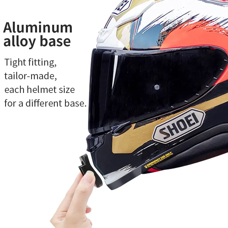 Supporti per action cam con mento in alluminio per casco da motociclista personalizzati premium per accessori GoPro per Shoei x14/z7/z8/air2/glamster