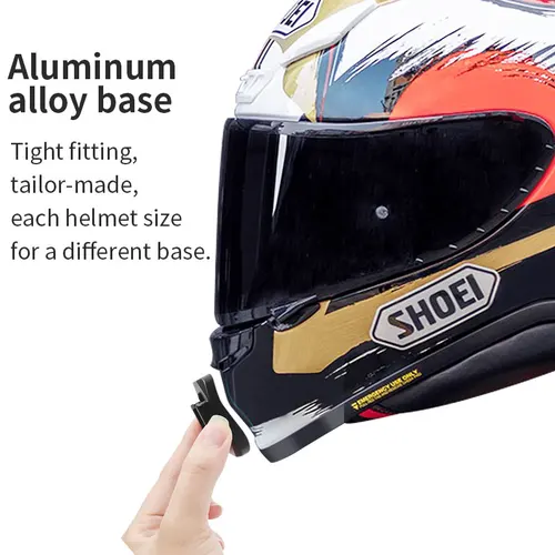 Imagen 2 del producto Soportes de cámara de acción de barbilla de aluminio para casco de motocicleta, personalizados, Premium, accesorios GoPro para Shoei x14/z7/z8/air2/glamster