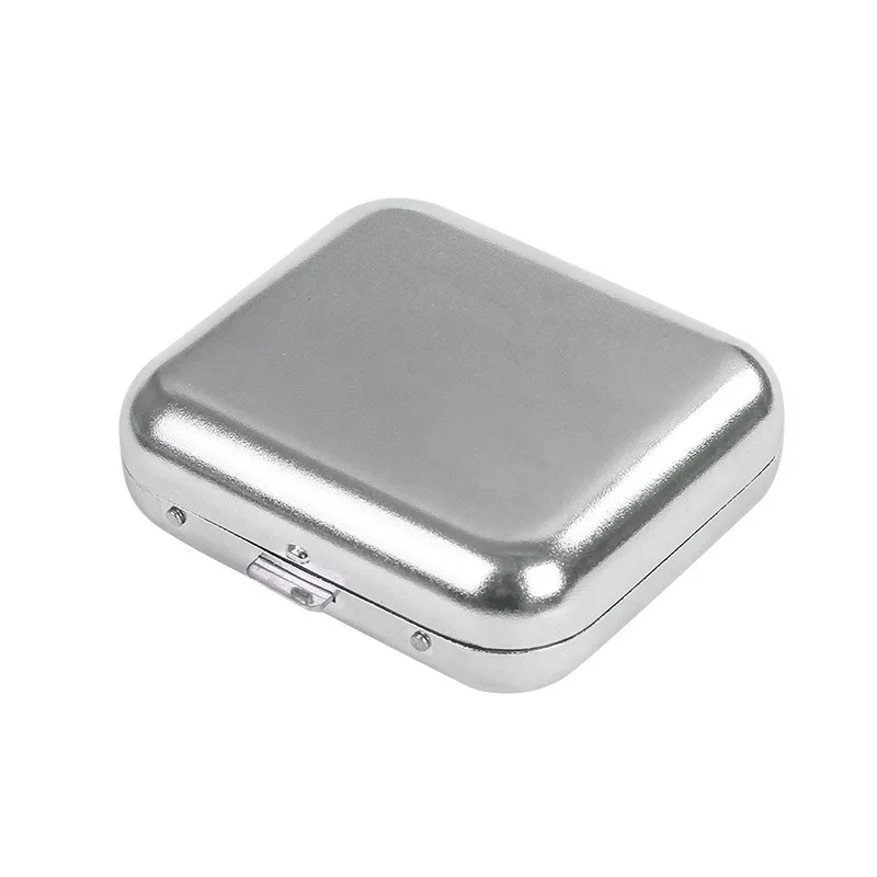 Fashion Mini Portable Pocket Cigarette Ashtray With Lids Outdoor Bar Hotel Home Travel Square Stainless Steel Ash Tray