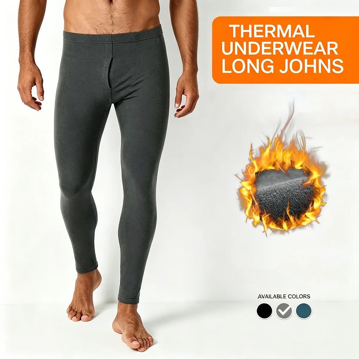 Thickened Winter Fleece-Lined Men's Pants Warm Protection Waist Elastic Knee Pads Cotton Quilted Trousers For Middle-Aged Men