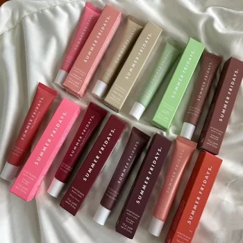 9-Arten Sommerfrisuren, weicher Schlauch, Spiegel, Lipgloss, Lippenöl, feuchtigkeitsspendend, transparenter Glanz, Originalpflege, getöntes Damen-Make-up für den täglichen Gebrauch